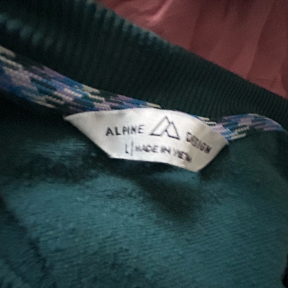 Alpine Design Teal Crew Neck Sweater